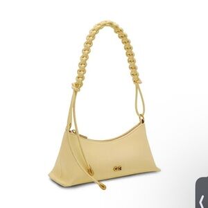 Cult Gaia Osa Shoulder Purse Hand Bag Leather  Buttercream Yellow $498